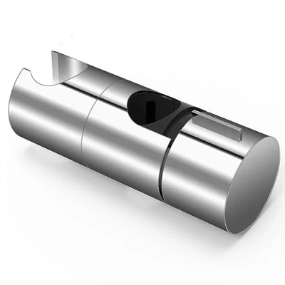Image de Support de Douche, 18 25MM à Diamètre Réglable,Chromé + Conception ABS Douchette, Installation Simple, Convient Aux Barres Douche Rondes D&#039;un Extérieur 25 MM