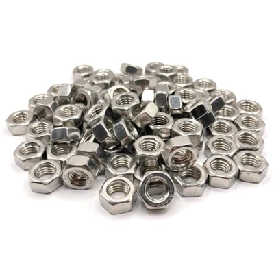 Image de Ecrou INOX M8 Hexagonal HU en acier A2 Écrous DIN 934 / ISO 4032 Visserie inoxydable A2/70 (V2A/304) : LOT DE 10 Pcs ProRaje