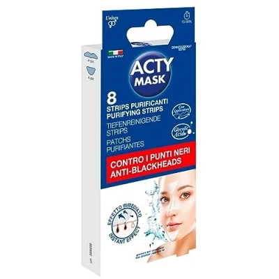 Image de 8 Patchs Anti Points Noirs et Comédons, Nettoie Pores du Nez, Strips Purifiants