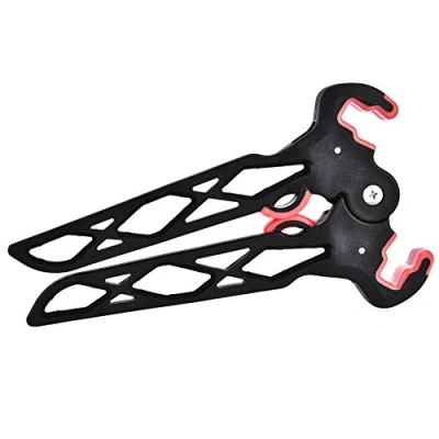 Image de Qui lu Arc ¨¤ poulie,Support d&#039;arc de tir l&#039;arc, Support poulies Compos¨ Portable Pliant Remplacement pour l&#039;arc Cible Noir(Dimensions Longues)