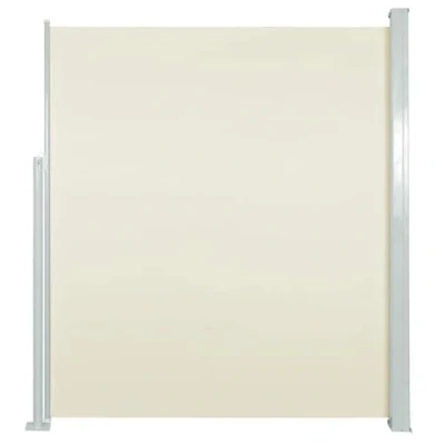 Image de vidaXL Auvent Latéral Rétractable 120x300 cm Blanc Cassé Brise Vue Store Abri