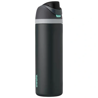 Image de Owala FreeSip Bouteille d&#039;eau isotherme en acier inoxydable avec paille pour le sport et les voyages, sans BPA, 710 ml, marée brumeuse