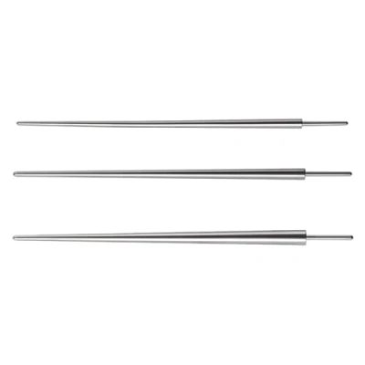 Image de ROYJJ Lot de 3 broches d&#039;insertion coniques en acier 14 G/16 G/18 G pour nez, oreille, nombril, lèvre, sourcil, aiguille guidage perforation