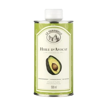 Image de La Tourangelle, Huile d&#039;Avocat Douce et fruitée Idéale pour assaisonner les salades ou en filet sur poissons légumes grillés 500ml