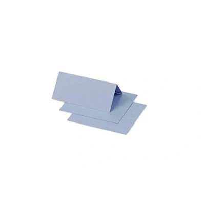 Image de Clairefontaine 11539C Paquet de 25 Cartes Simples Format DL 10,6x21,3cm 210g/m² Coloris Bleu Lavande Cartons d&#039;Invitation Evènements et Correspondance Gamme Pollen Papier Premium Lisse