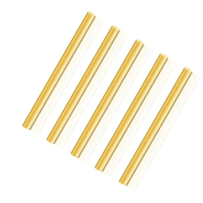 Image de LAVMHAB Lot de 5 tiges rondes en laiton massif 6 mm x 100 pour loisirs créatifs