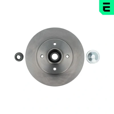 Image de OPTIMAL 702352BS1 Disque de frein 238 8 4/4 100 plein revêtu avec roulement roues intégré, capteur ABS intégré RENAULT: CLIO 2, MEGANE 1