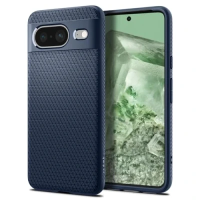 Image de Coque Google Pixel 8 Silicones et TPU (doux) Spigen Coque/Coque silicone Étui téléphone Bleu Shockproof