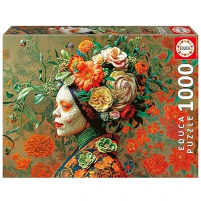 Image de Educa Puzzle de 1000 pièces pour Adultes Reine Lézard avec Colle Fix Puzzle. Dimensions : 68 x 48 cm. À partir 14 Ans (20233)