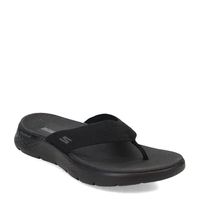 Image de Skechers Femme Go Walk Flex Sandale splendeur Tongues, Noir/Noir, 40 EU