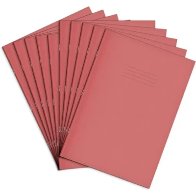 Image de Rhino F8M Lot de 10 cahiers d&#039;exercice 80 pages Rose Format A4