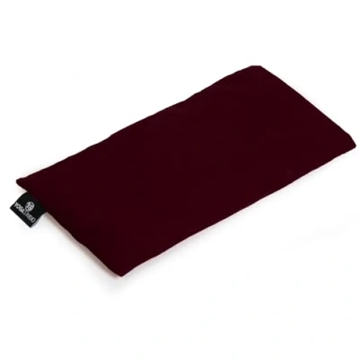 Image de yoga Studio Coussin pour les yeux Housse 100 % coton bio Oreiller de à la lavande et aux graines lin Masque lesté le yoga, relaxation, l&#039;aromathérapie, fatigués