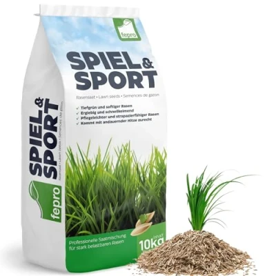 Image de 20 kg de graines gazon à germination rapide 800 m², robuste, vert profond, idéal pour les semis et pelouse, semences d&#039;herbe printanières