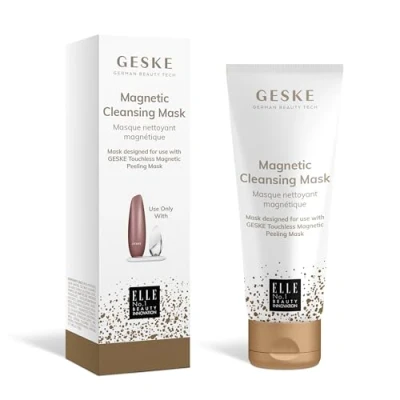 Image de GESKE Masque nettoyant magnétique Avec le Touchless Magnetic Peeling Mask Nettoyage en profondeur particules magnétiques Vit. E et glycérine Formule douce Affine teint