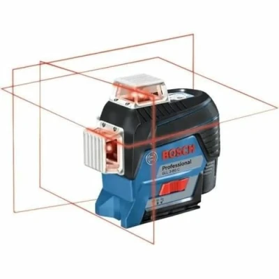 Image de Bosch Professional 12V System Niveau laser Lignes GLL 3 80 C (1 batterie 12V, rouge, pour l&#039;intérieur, avec fonction d&#039;application, portée : jusqu’à 30 m, support universel BM 1, L BOXX)