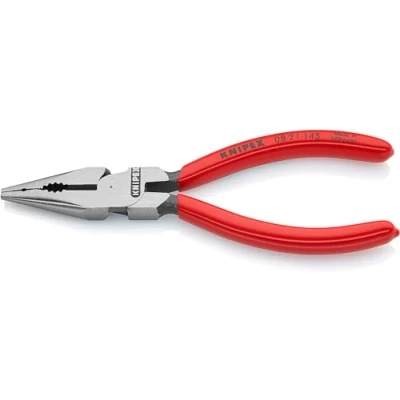 Image de Knipex Pince universelle multifonctions noire atramentisée, gainées en plastique 145 mm 08 21