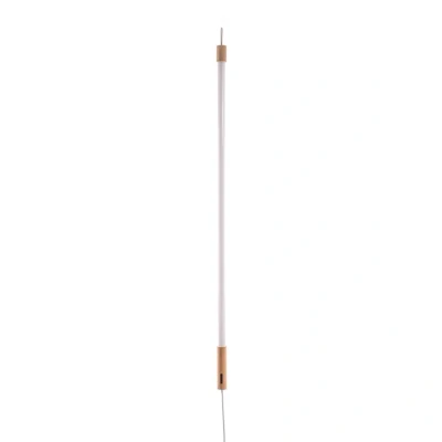 Image de SELETTI luminaire LED Linea, blanc, détails en bois, universel