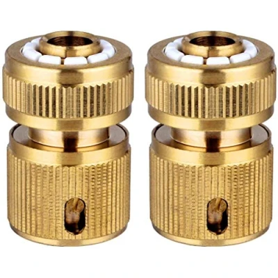 Image de CT 2 Pièce Raccords Rapide Tuyau d&#039;arrosage en Laiton, Raccord Connecteurs pour d’arrosage dans Le Jardin 1/2&quot; Quick Connectors