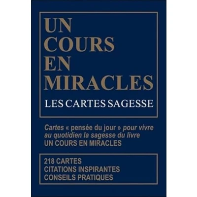 Image de Les Cartes sagesse d&#039;Un Cours en miracles Coffret Livre d’occasion Correct