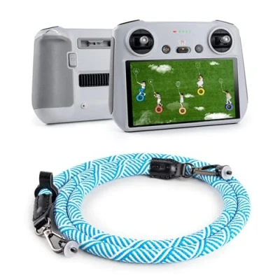 Image de VOVMOEYA Sangle de Cou pour DJI RC/RC 2/RC Pro/RC Plus,Bandoulière Mavic 3/Air 2S/Mini 3/Mini 3 Pro/Mini 4 Pro RC Controller Télécommande Accessoires Bleu Ciel
