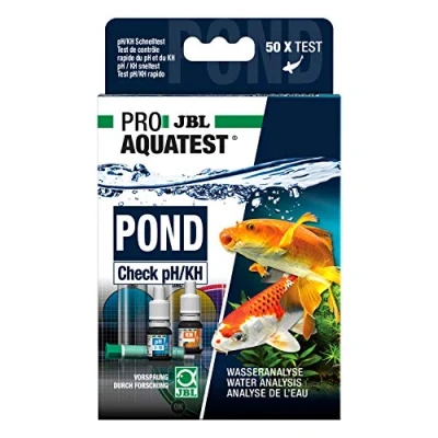 Image de JBL Test de l&#039;eau, Avec 50 Tests et Accessoires, Pour Eau Bassin, Conduite Puits, PROAQUATEST POND Check pH/KH