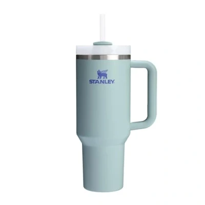 Image de STANLEY Quencher H2.0 FlowState Mug Isotherme avec Paille 1.2L Froid Pendant 11 Heures Glacé 48 Thermos Lavable au Lave Vaisselle Gourde Inox Sans BPA Blue Cactus