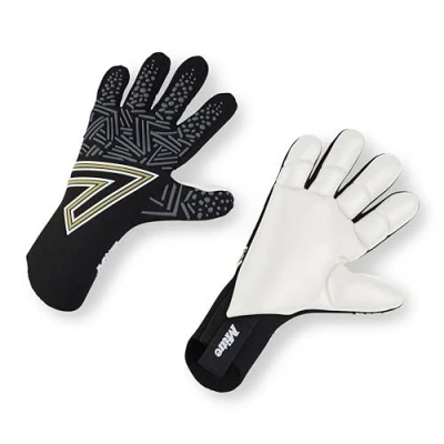 Image de Mitre Ultimatch Gants de Gardien But Grip amélioré Absorption des Chocs, Noir/Blanc, 9, 19 cm