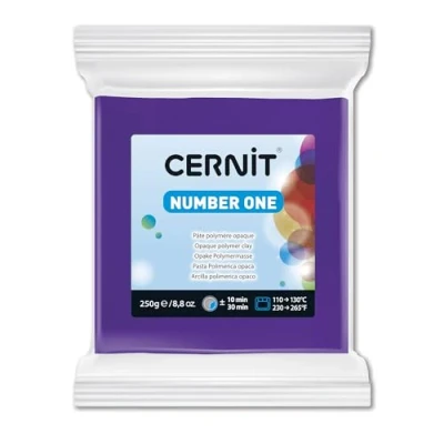 Image de CERNIT CE0900250900C Un Pain de Pâte Polymère Number one à Modeler Cuire Couleur violet Bloc 250 g