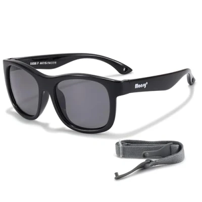 Image de Maesy Lunettes de Soleil Bébé et Tout Petit 1 3 Ans Protection UV400 Polarisée Cadre Flexible Pliable Bande Élastique Réglable Sûres Confortables Luca