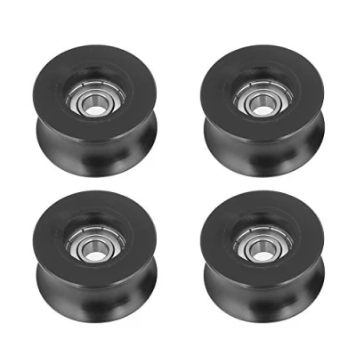 Image de U Poulie à Gorge 8x40x20.7mm，Jectse 4pcs 0840UU Type d&#039;U Roue de Guidage Groove Guide Lot 4 roulements billes SGerste