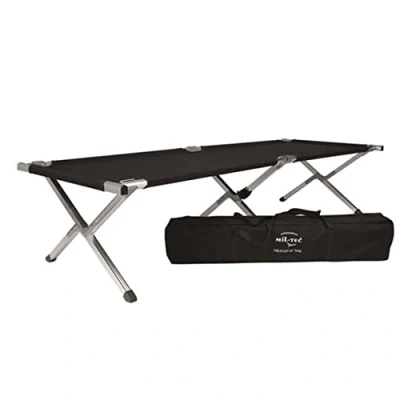 Image de Lit de Camp alu Type US Noir