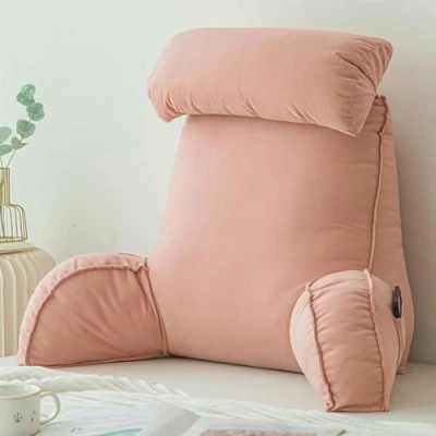 Image de Stafeny Reading and TV Pillow,Waist Support Pillow,Reading &amp; Bed Rest Pillow with Arms,Great for Back Support,Bed,Gaming,Reading,Relaxing Or Watching