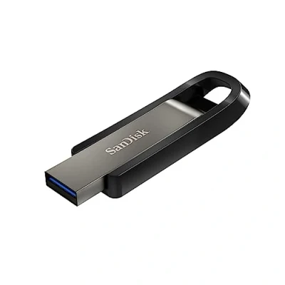 Image de SanDisk Extreme Go 128 Clé USB 3.2 de type A offrant des vitesses allant jusqu&#039;à 395 Mo/s en lecture et 180 écriture
