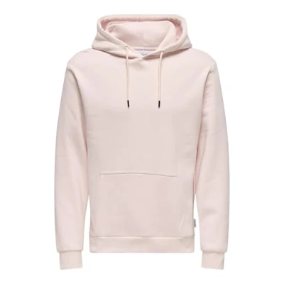 Image de Only &amp; Sons Onsceres Sweat à capuche, Homme, Taille: Small, Barely pink