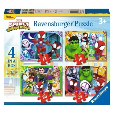 Image de Ravensburger Spidey Puzzle 4 in a Box 2D, 12001064, Multicolore, Talla única