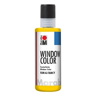 Image de Marabu Window Color Fun &amp; Fancy, 80 ML, Jaune, Peinture