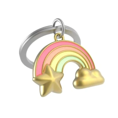 Image de METALMORPHOSE Porte clés Arc en ciel pastel MTM139 02