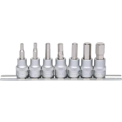 Image de KS TOOLS 911.3945 Jeu de douilles héxagonal intérieur Acier chrome vanadium 3/8 à tête carrée