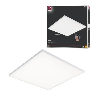 Image de Paulmann 79822 LED Velora carré incl. 1x34 watts gradable Éclairage Blanc dépoli Panneau lumineux Métal Luminaire de plafond 3000 K, 34 W, 3 Step Dim, En étapes à l&#039;abri