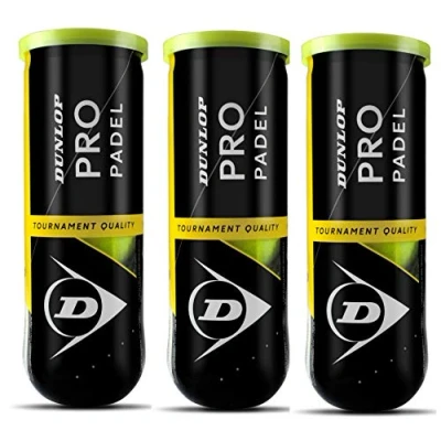 Image de Dunlop Pro Balles de Padel Jaune Taille Unique