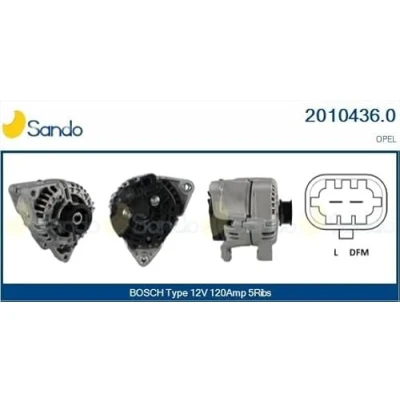 Image de SANDO 2010436.0 Alternateur 12V 120A OPEL: Astra H 3/5 portes, Meriva A, Corsa D portes