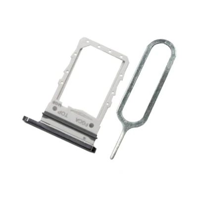 Image de MMOBIEL Double Support de Fente Carte Sim Remplacement Compatible avec Samsung Galaxy Z Flip5 5G Inclus. Joint en Caoutchouc et Pin Noir