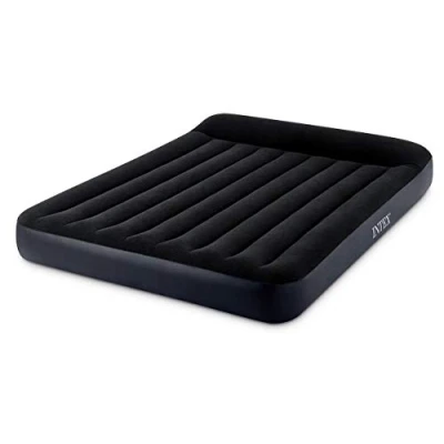 Image de Intex 64143 Matelas Gonflable Double Dur Beam Pillow Rest avec Technologie Fiber Tech, sans Pompe électrique, 152 x 203 25 cm