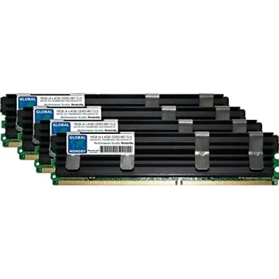 Image de 16Go (4 x 4Go) DDR2 667MHz PC2 5300 240 PIN ECC FULLY BUFFERED (FBDIMM) MÉMOIRE KIT POUR MAC PRO (ORIGINAL/2006)