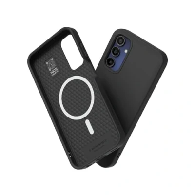 Image de RhinoShield Coque Compatible avec [Galaxy A15(5G)] SolidSuit Magsafe Fine Technologie d&#039;absorption des Chocs et Finition Premium Mate Noir
