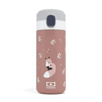 Image de MONBENTO Gourde Isotherme Petite Hermétique 360ml Garde au Chaud/Froid jusqu&#039;à 12h MB Pop Cannelle Fox
