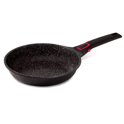 Image de Baumalu 383600 Poêle à Frire 20 cm Granit Pro, Aluminium Forgé, Noir, cm, 27, 5 x 22 6