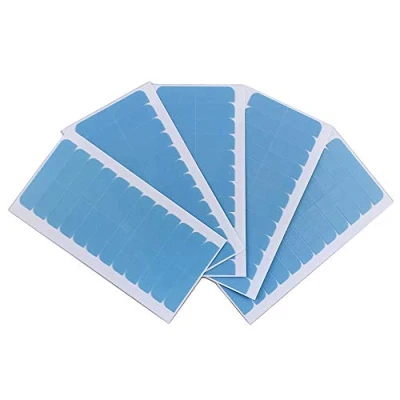 Image de ShowJarlly Bande d&#039;Extension de Cheveux, 60 Pièces Adhesive Extension Ruban Adhésif Double Face Adhésive pour le Remplacement Trame cheveux extensions