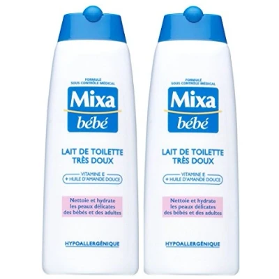 Image de Mixa Bébé Lait de Toilette Très Doux 250 ml Lot 2