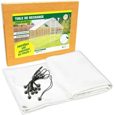 Image de TERRE JARDIN Toile de Rechange pour enclos poulailler/volière